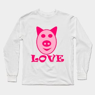 Pig Love Loves Pigs Long Sleeve T-Shirt